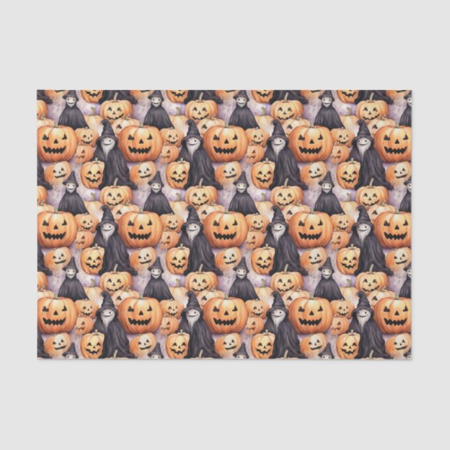 Papier Mousseline Jack O Lanterns (Recto)