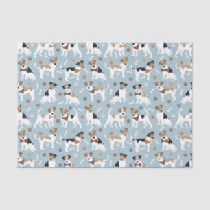 Papier Mousseline Jack Russell Terrier Patrouilles et os