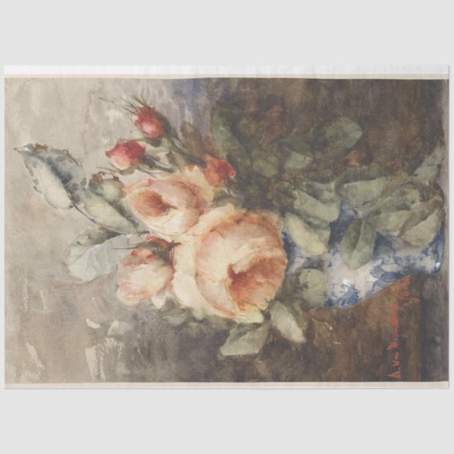 Papier Mousseline Jacob Decoupage Paper d'Adrienne Jacqueline (Recto)