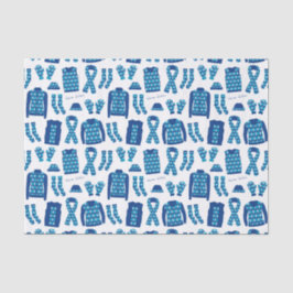 Papier Mousseline Jacquard Bleu Motif Articles Tissu Papier