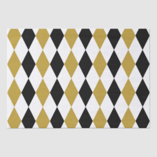 Papier Mousseline Jacquard Noir Et Or