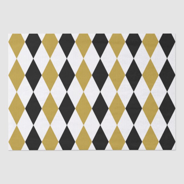 Papier Mousseline Jacquard Noir Et Or (Recto)