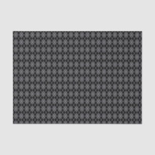 Papier Mousseline Jacquard noir gris rétro d'Halloween