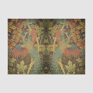 Papier Mousseline Jacquet victorien de Peacock et de Oakleaf