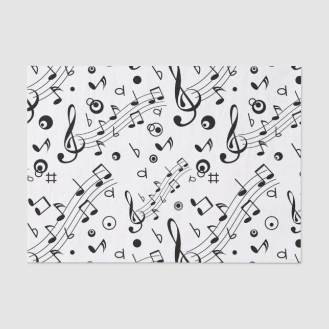 Papier Mousseline J'ai la musique dans moi (Recto)