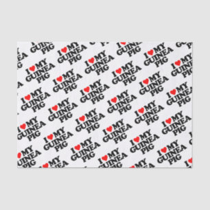 PAPIER MOUSSELINE J'AIME MON COBAYE