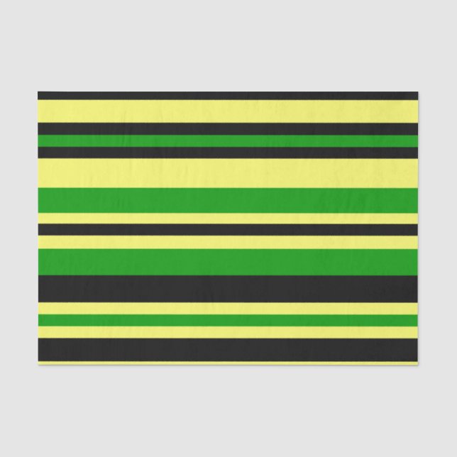 Papier Mousseline Jamaïque Stripes (Recto)