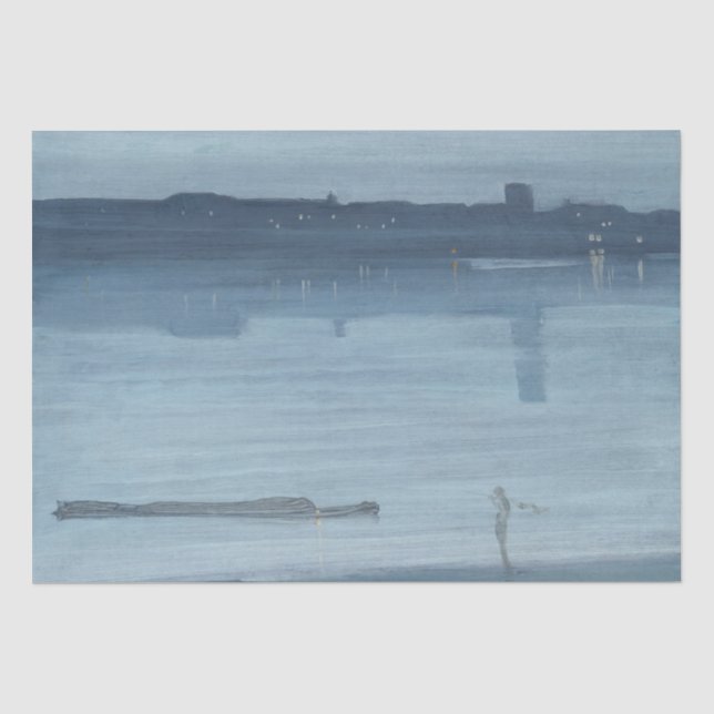 Papier Mousseline James Whistler - Nocturne : Chelsea (Recto)
