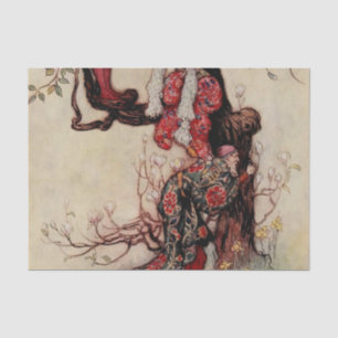 Papier Mousseline « January Helping May » par Warwick Goble