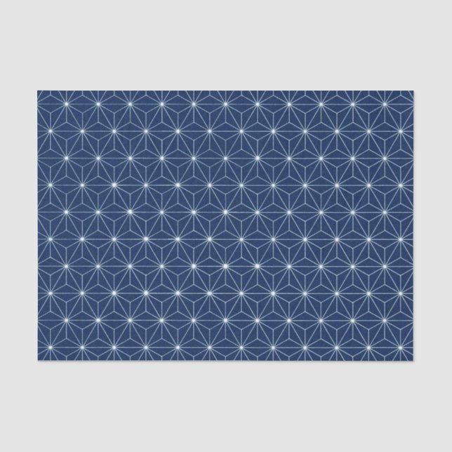 Papier Mousseline Japonais Indigo Blue (Recto)