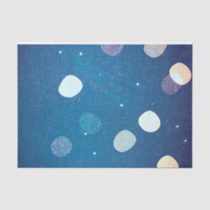 Papier Mousseline Japonais Indigo Dye Blue