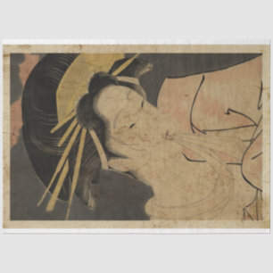Papier Mousseline Japonaise Geisha Femmes Ukiyo Style Art No8