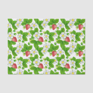 Papier Mousseline Jardin aux fraises
