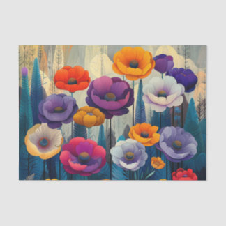 Papier Mousseline Jardin de fleurs BMSC, V2