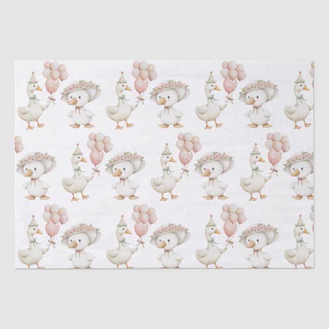 Papier Mousseline Jardin de fleurs d'oie soie Champignons 1er annive (Recto)