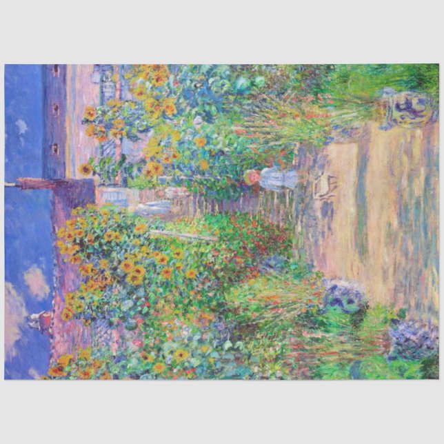 Papier Mousseline Jardin de l'artiste, Monet (Recto)