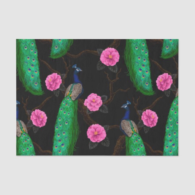 Papier Mousseline Jardin de nuit (Recto)