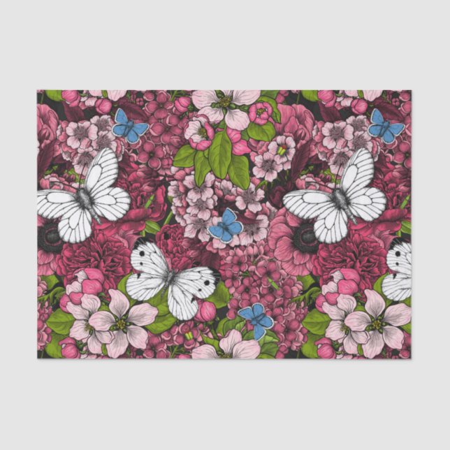 Papier Mousseline Jardin de printemps 2 (Recto)