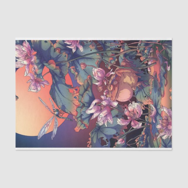 Papier Mousseline Jardin japonais (Recto)