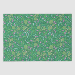 Papier Mousseline Jardin printanier Muguet de la fête des mères