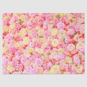 Papier Mousseline Jardin rose