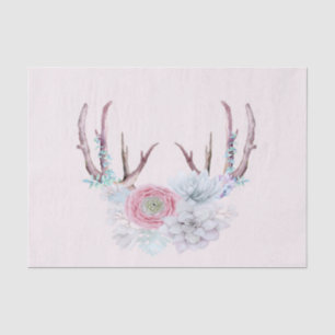Papier Mousseline Jardin rose de Succulent de fleurs d'andouillers