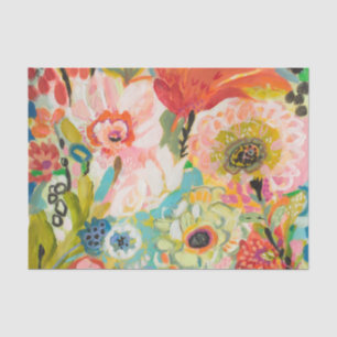 Papier Mousseline Jardin secret Floral III