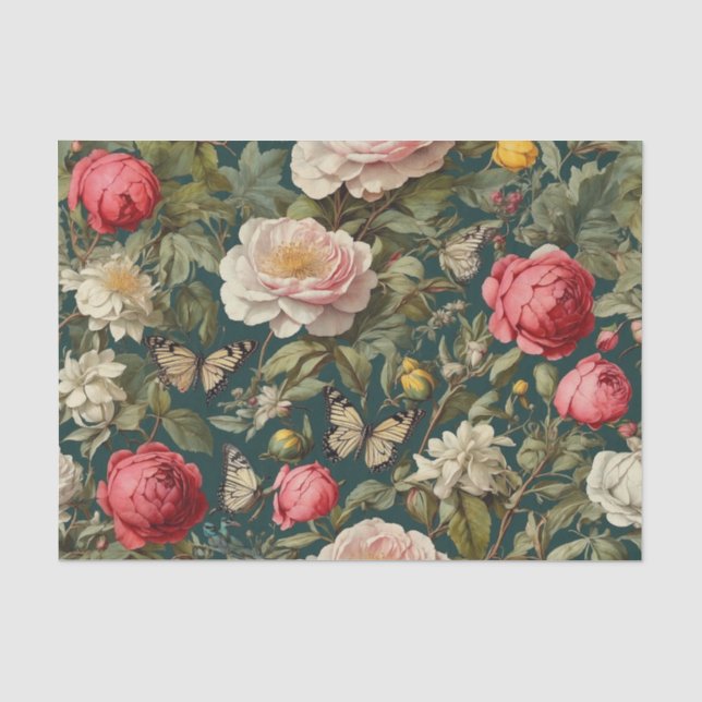 Papier Mousseline Jardin victorien (Recto)