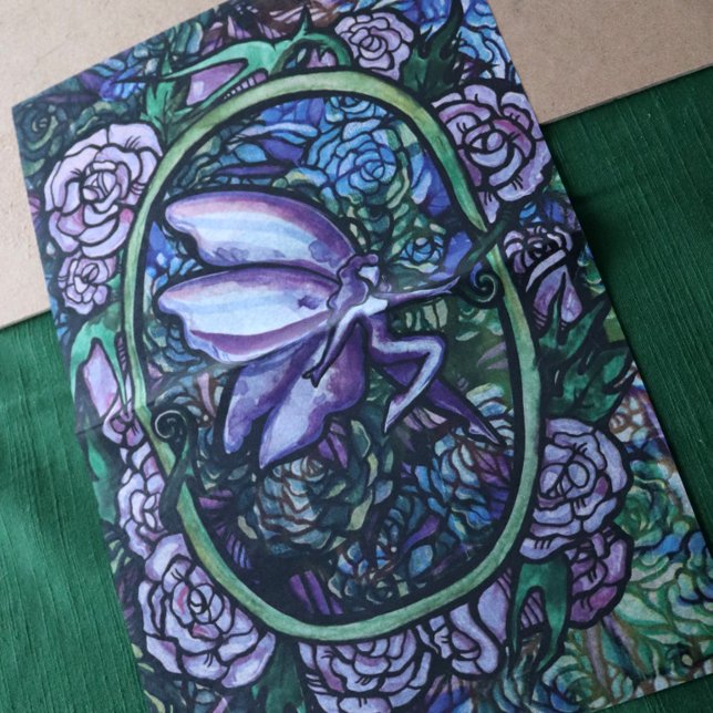 Papier Mousseline Jardins de Rose de Fée violette Roses (Créateur téléchargé)