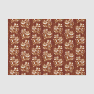 Papier Mousseline Jasmin Fleurs Vintages Fleur Flore Modèle Sepia