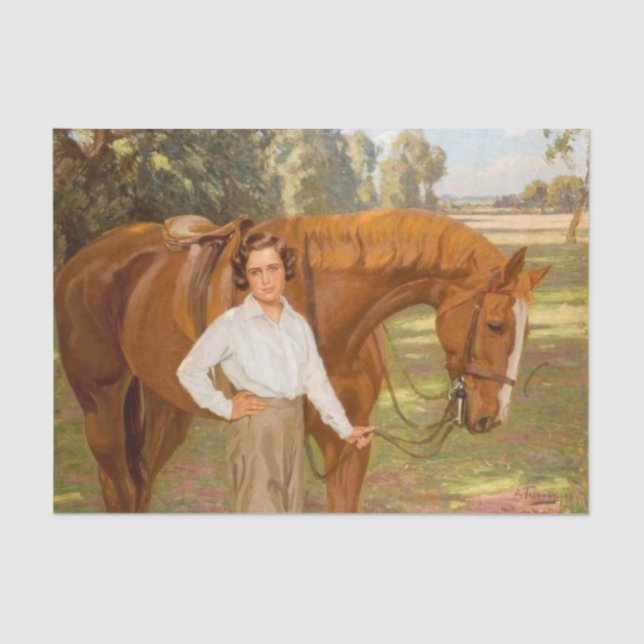 Papier Mousseline Jasmine le Cheval (par Algernon Talmage) (Recto)