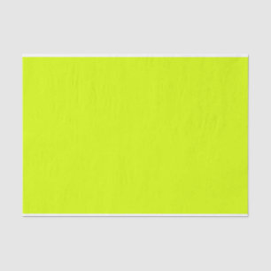 Papier Mousseline Jaune néon, haute visibilité Chartreuse