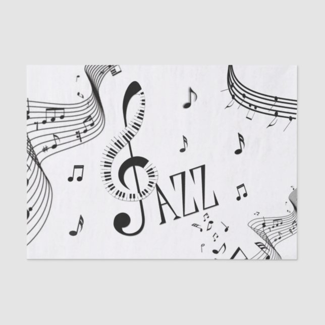 Papier Mousseline Jazz cool (Recto)