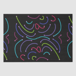 Papier Mousseline Jazzy Neon Hexagons Motif