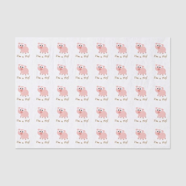 Papier Mousseline Je suis un porc (Recto)