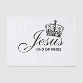 Papier Mousseline Jésus ROI DES ROIS