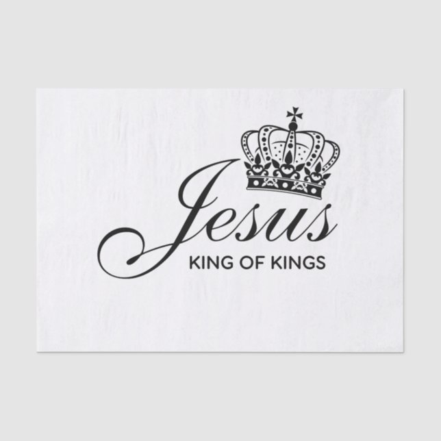 Papier Mousseline Jésus ROI DES ROIS (Recto)