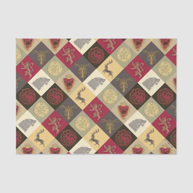 Papier Mousseline Jeu de Trones Motif sigil (Recto)