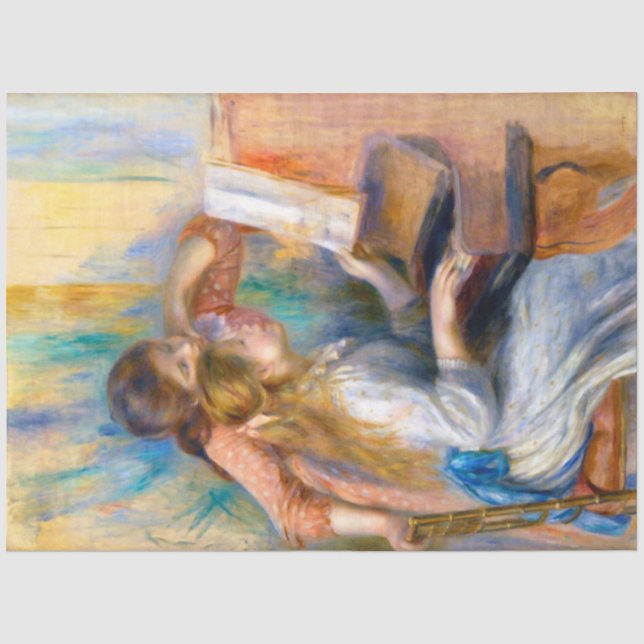 Papier Mousseline Jeunes filles au piano, Renoir (Recto)