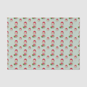 Papier Mousseline Jingle Bells avec le Père Noël
