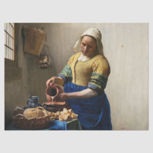 Papier Mousseline Johannes Vermeer - La Milkmaid