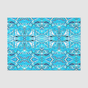 Papier Mousseline Joli Bleu Art Abstrait