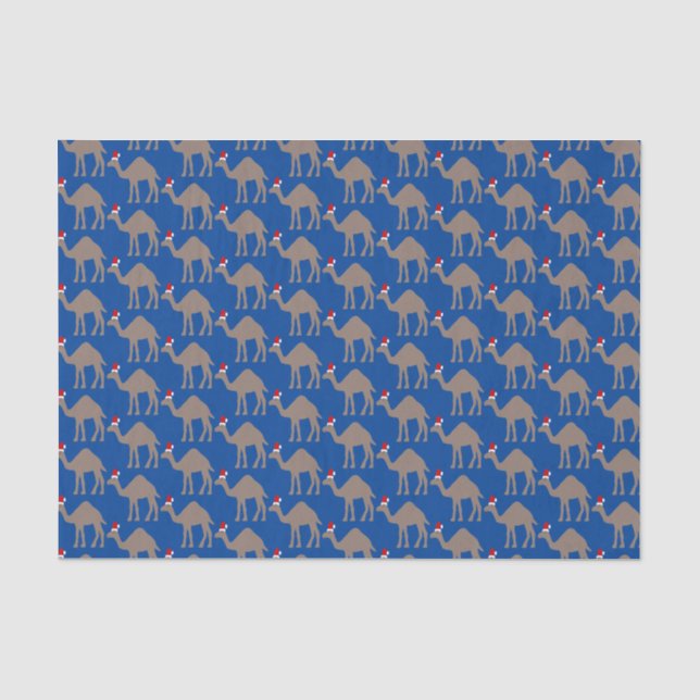Papier Mousseline Joli Camel de Noël Motif (Recto)