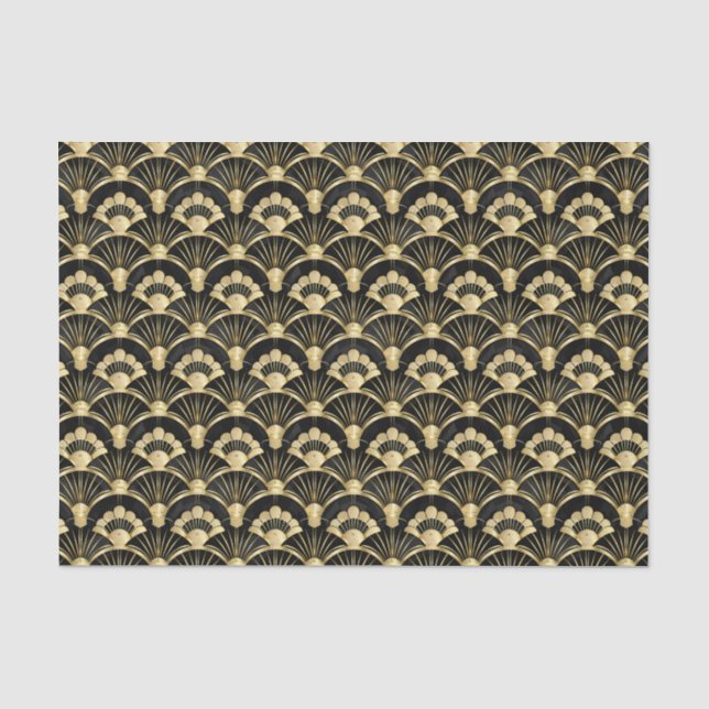Papier Mousseline Joli carrelage motif art déco (Recto)