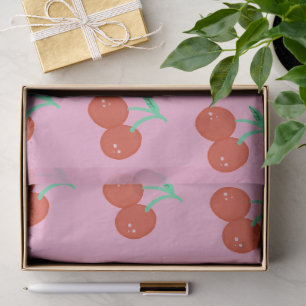 Papier Mousseline Joli Cerisier Dessiné à la Main Joyeux Anniversair