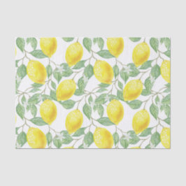 Papier Mousseline Joli citron Motif Tissu / Papier d'artisanat