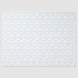 Papier Mousseline Joli Coeur Bleu