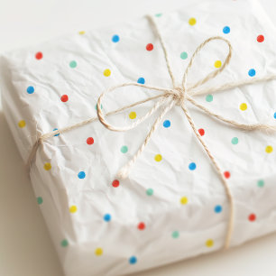 Papier Mousseline Joli Couleur Arc En Ciel Polka Dot Confetti Annive