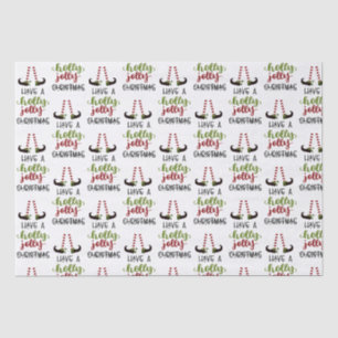 Papier Mousseline Joli Elf Holly Jolly Noël Personnalisé