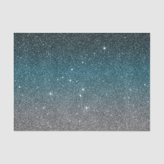 Papier Mousseline Joli gradient de parties scintillantes de Faux (Recto)